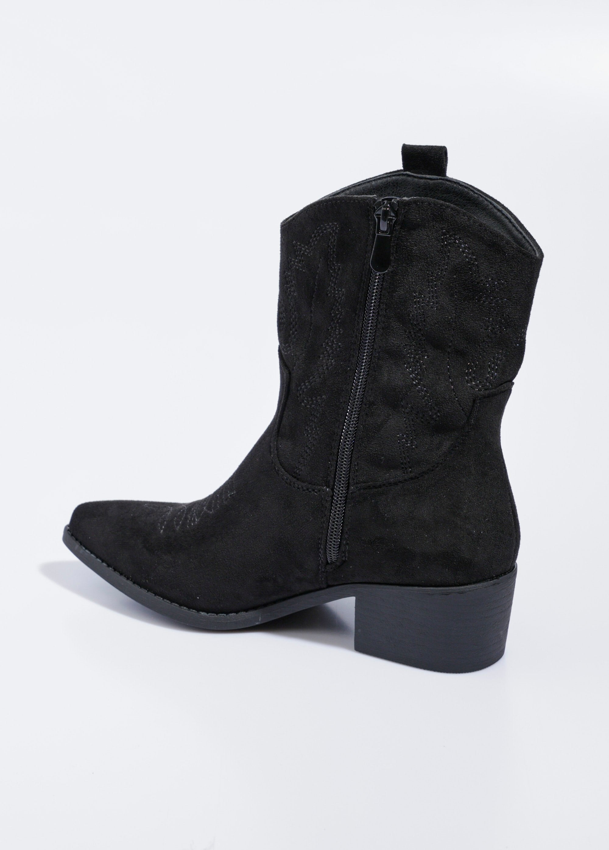 Suede_ankle_boots_with_heels,_western_style_Black_DO1_slim