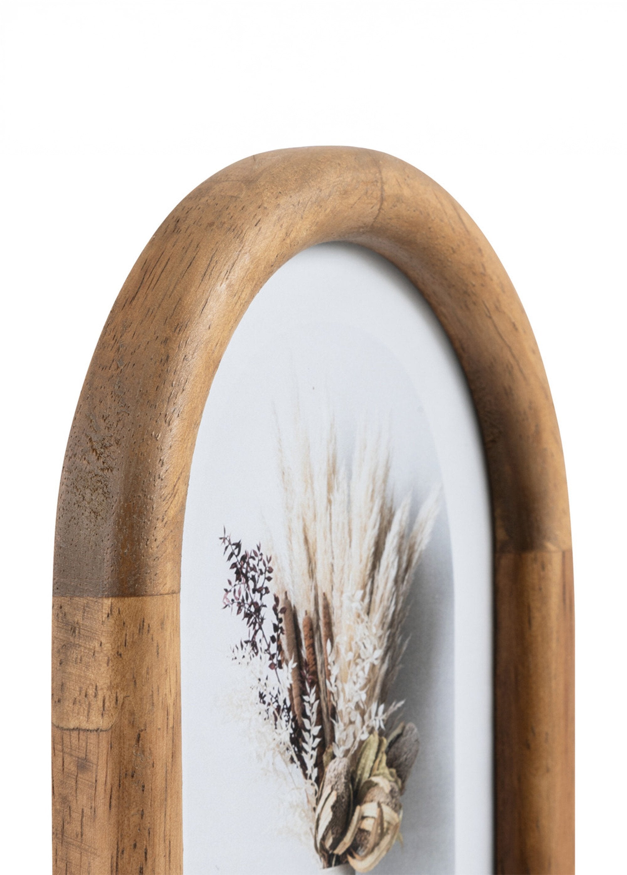 Wooden_photo_frame,_arch_shape_Brown_DE1_slim