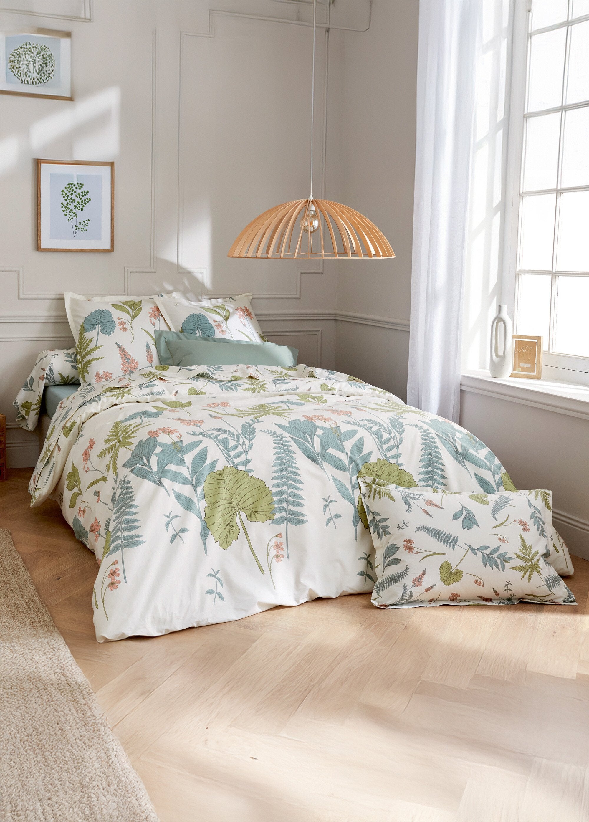 Printed_flat_sheet,_80_thread_count_percale_cotton_Beige_SF1_slim