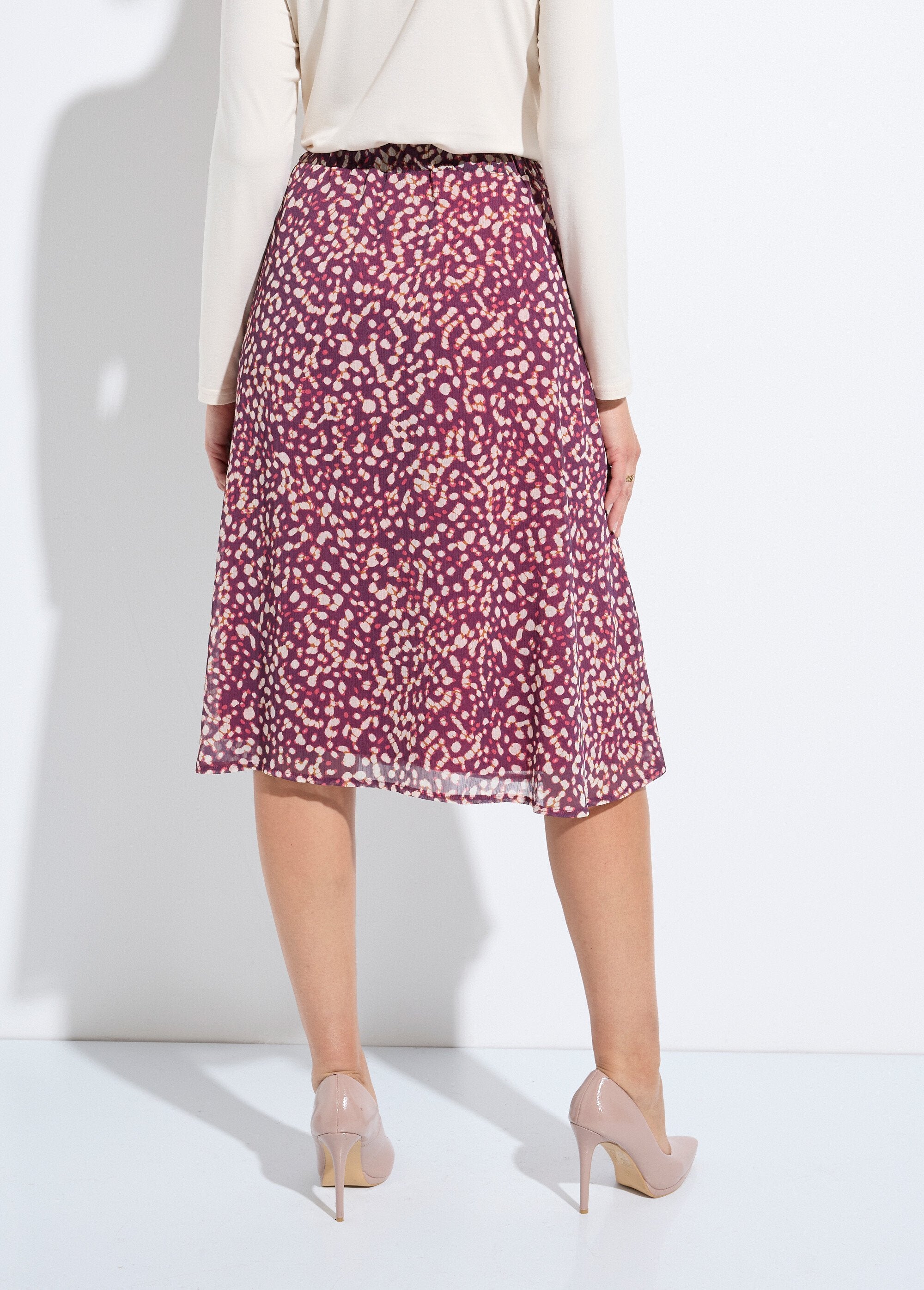 Mid-length_flared_skirt_in_lined_printed_voile_Purple_and_ecru_DO1_slim