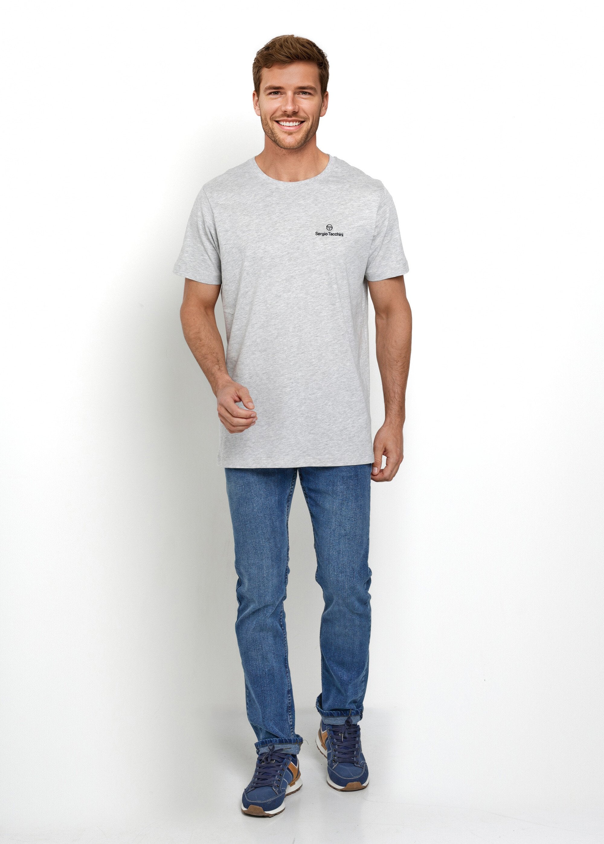 Short-sleeved_round-neck_T-shirt,_heathered_Gray_SF1_slim