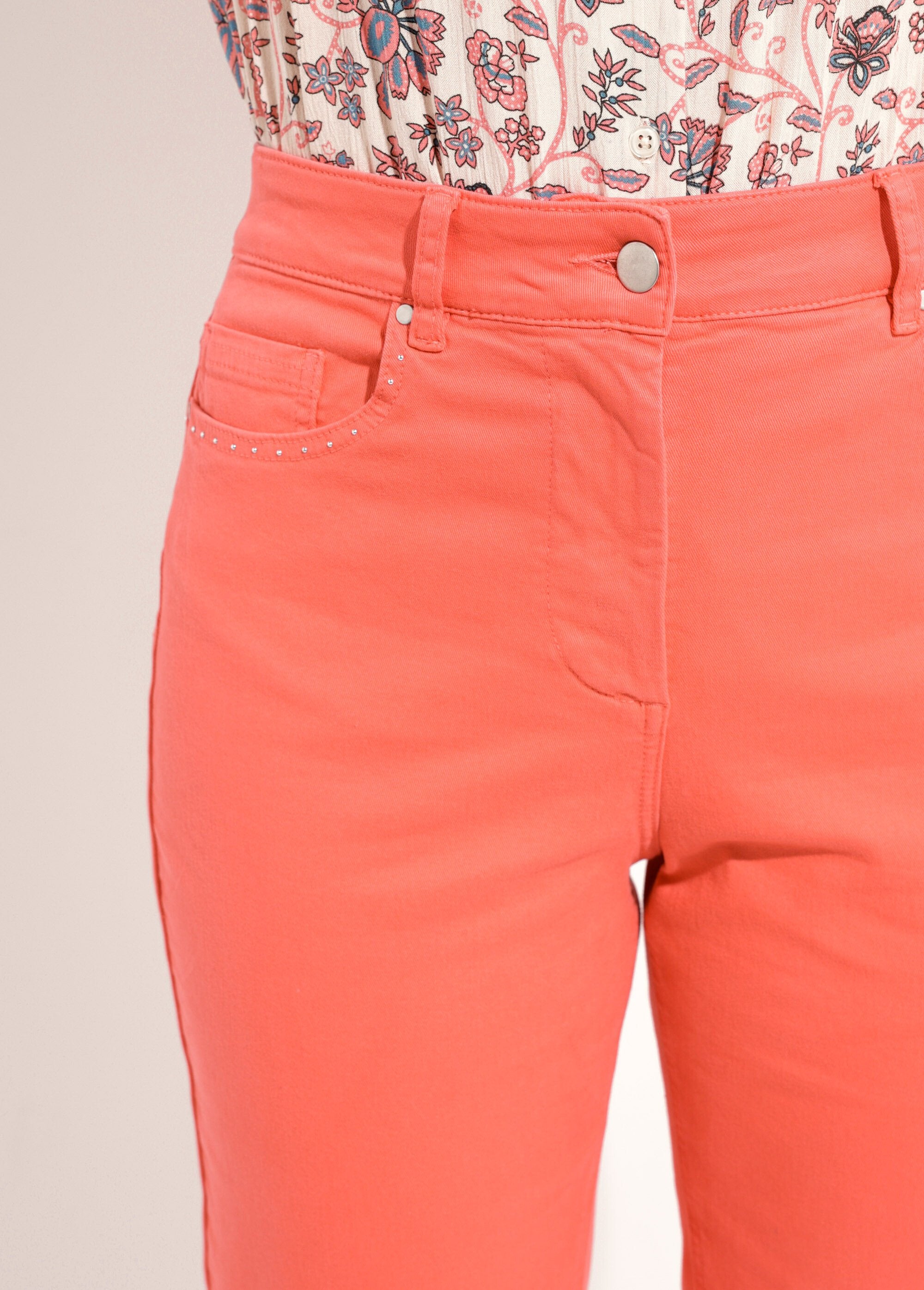Stretch_cotton_5-pocket_straight_pants_Coral_DE1_slim