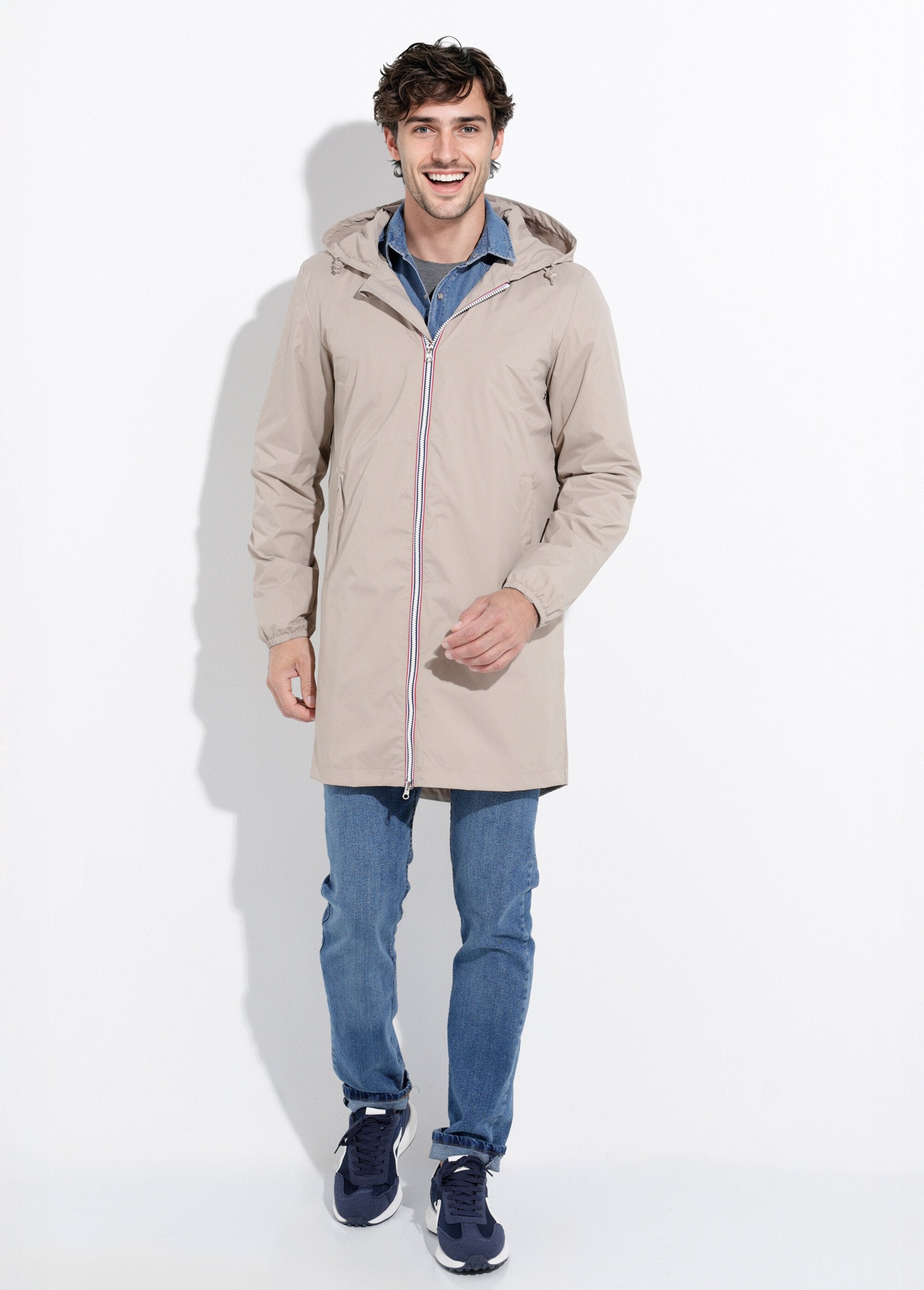 Trendy_long_water-repellent_parka_Beige_SF1_slim