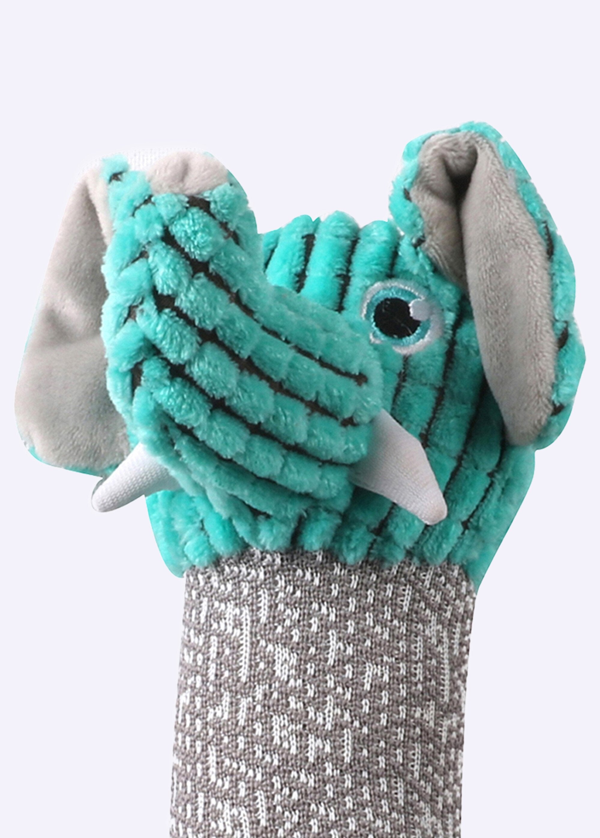 Plush_handle_rope_animal_head_shape_Green_DE1_slim