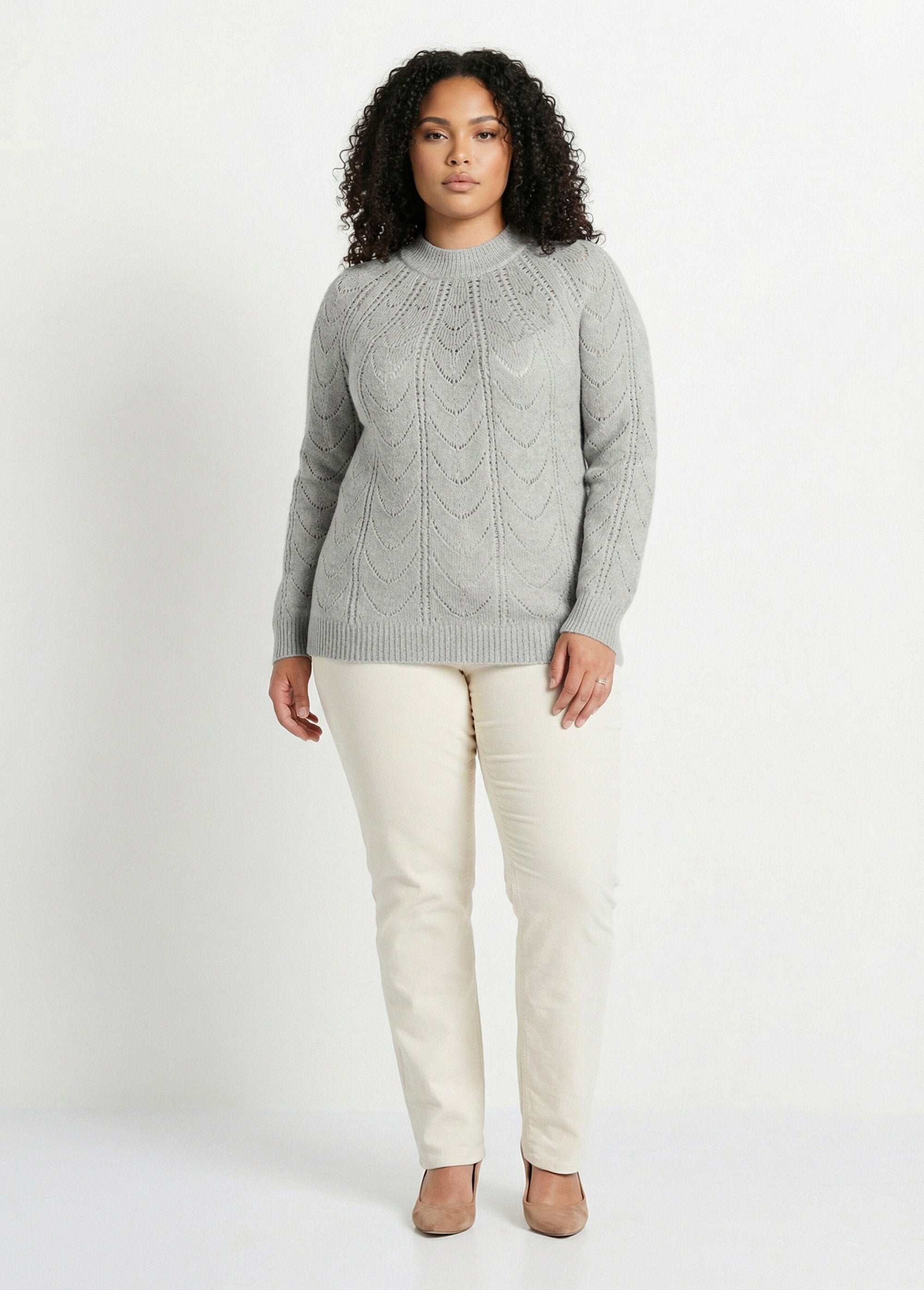 Round_neck_openwork_heathered_knit_sweater_Heather_gray_SF1_curvy