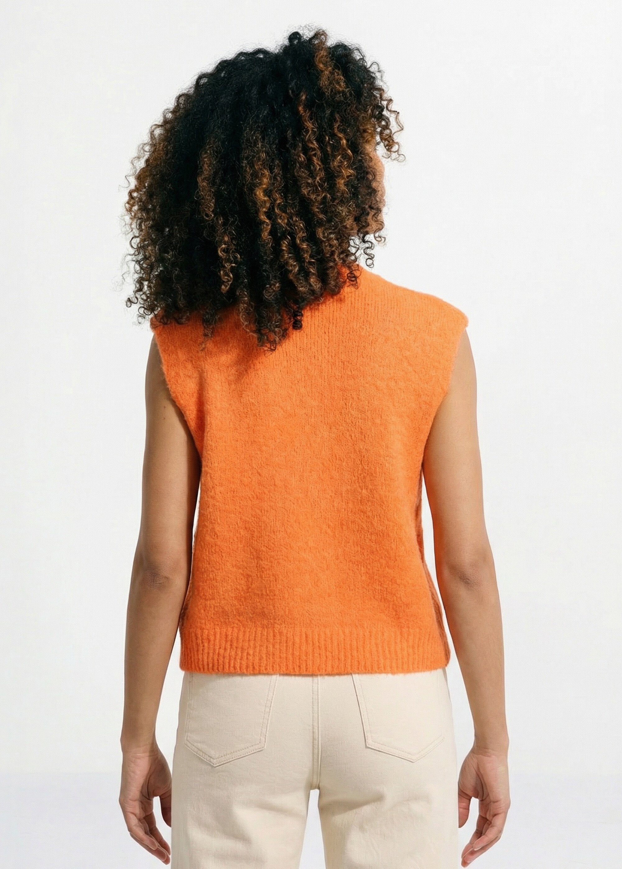 Pull_sans_manches_en_maille_avec_laine_Orange_vif_DO1_slim