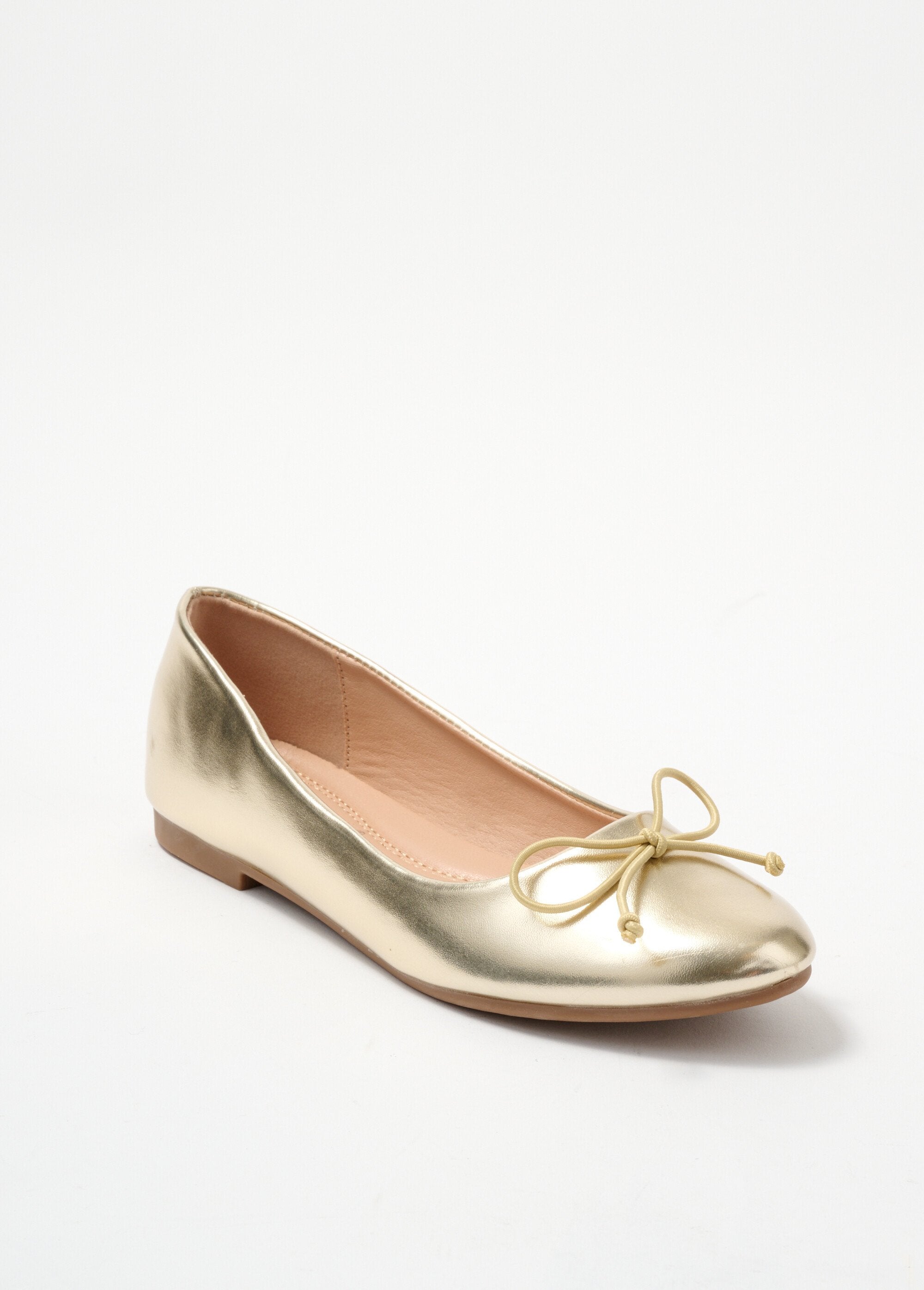 Flat_heel_ballerinas_with_fancy_bow_Golden_FA1_slim