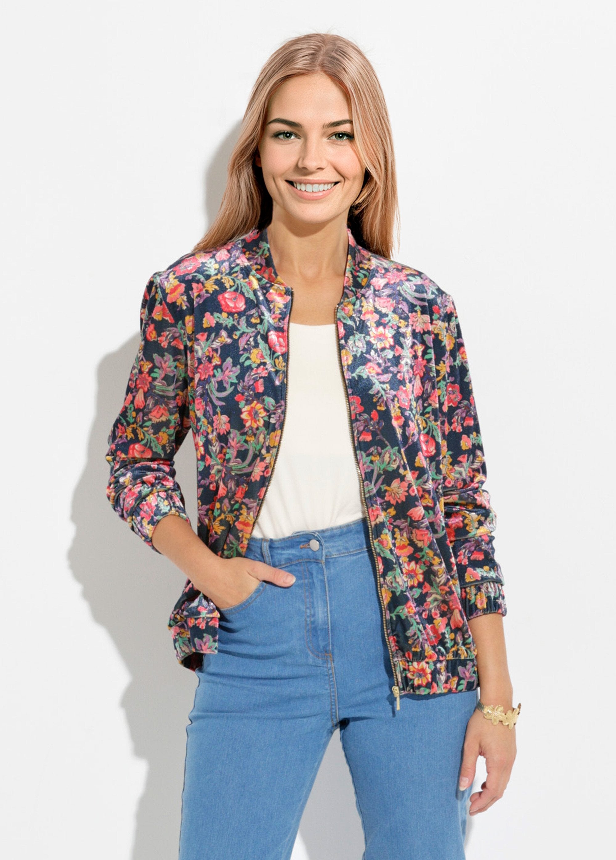 Floral_velvet_zip-up_bomber_jacket_Navy_and_pink_FA1_slim