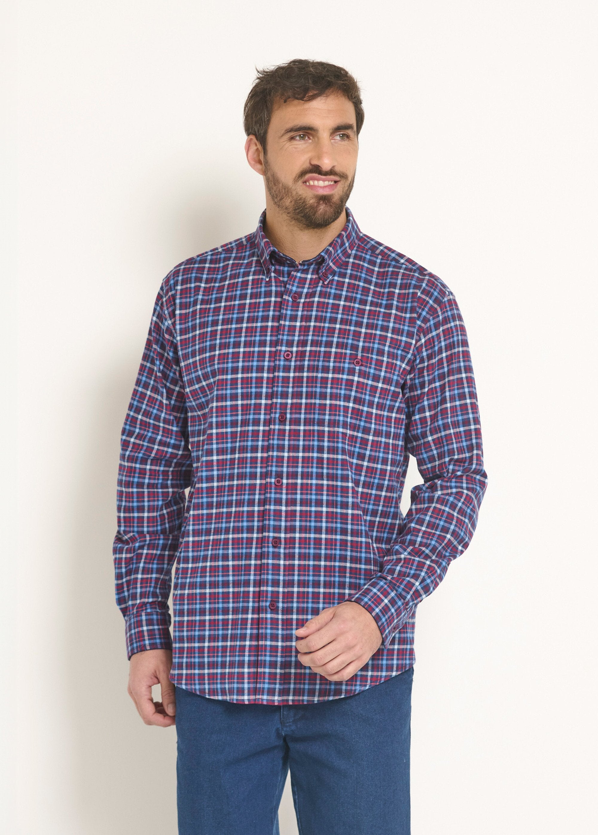 Stretchy_plaid_flannel_shirt_Blue_tiles_FA1_slim