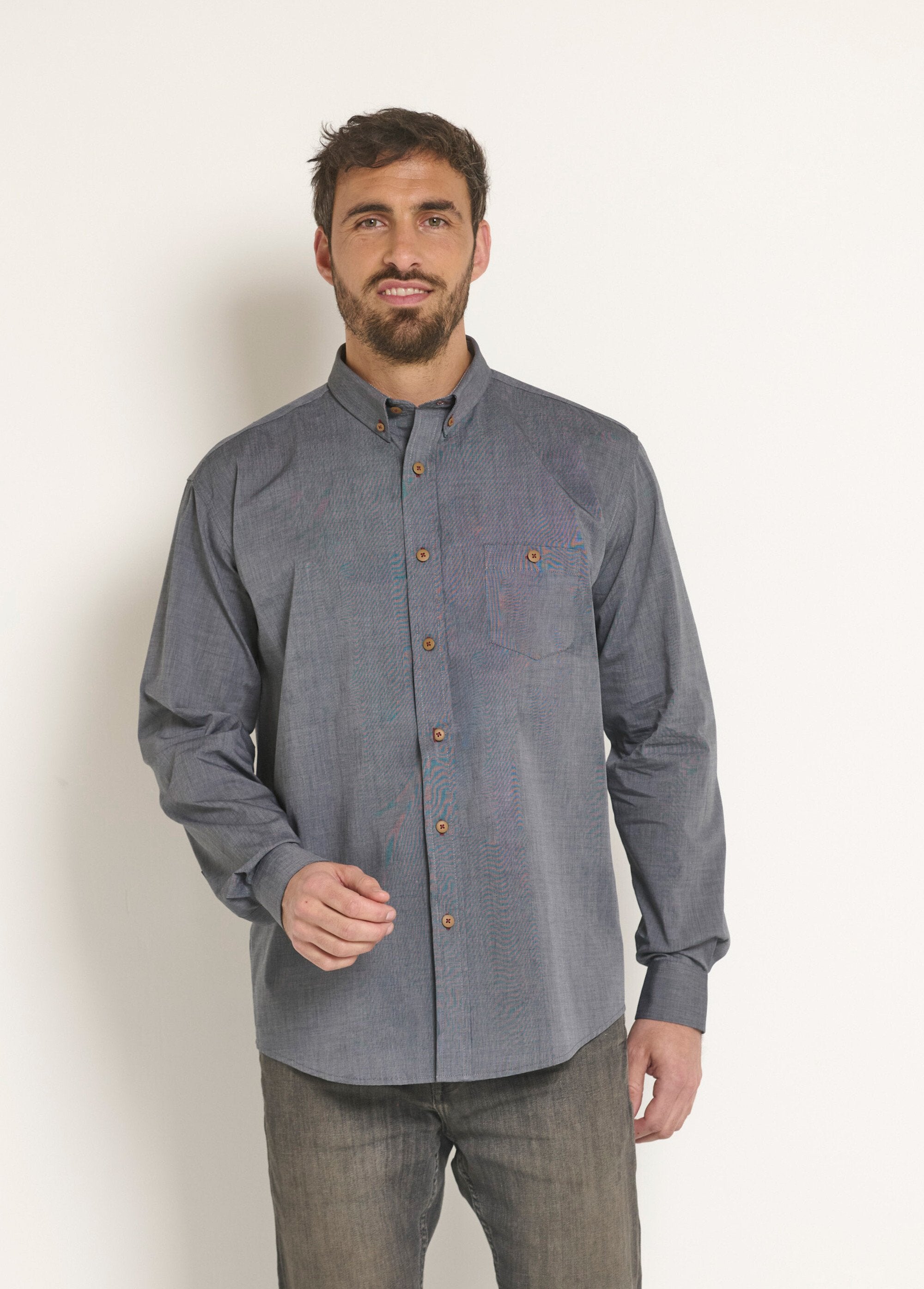 Long_sleeve_cotton_shirt_Gray_FA1_slim