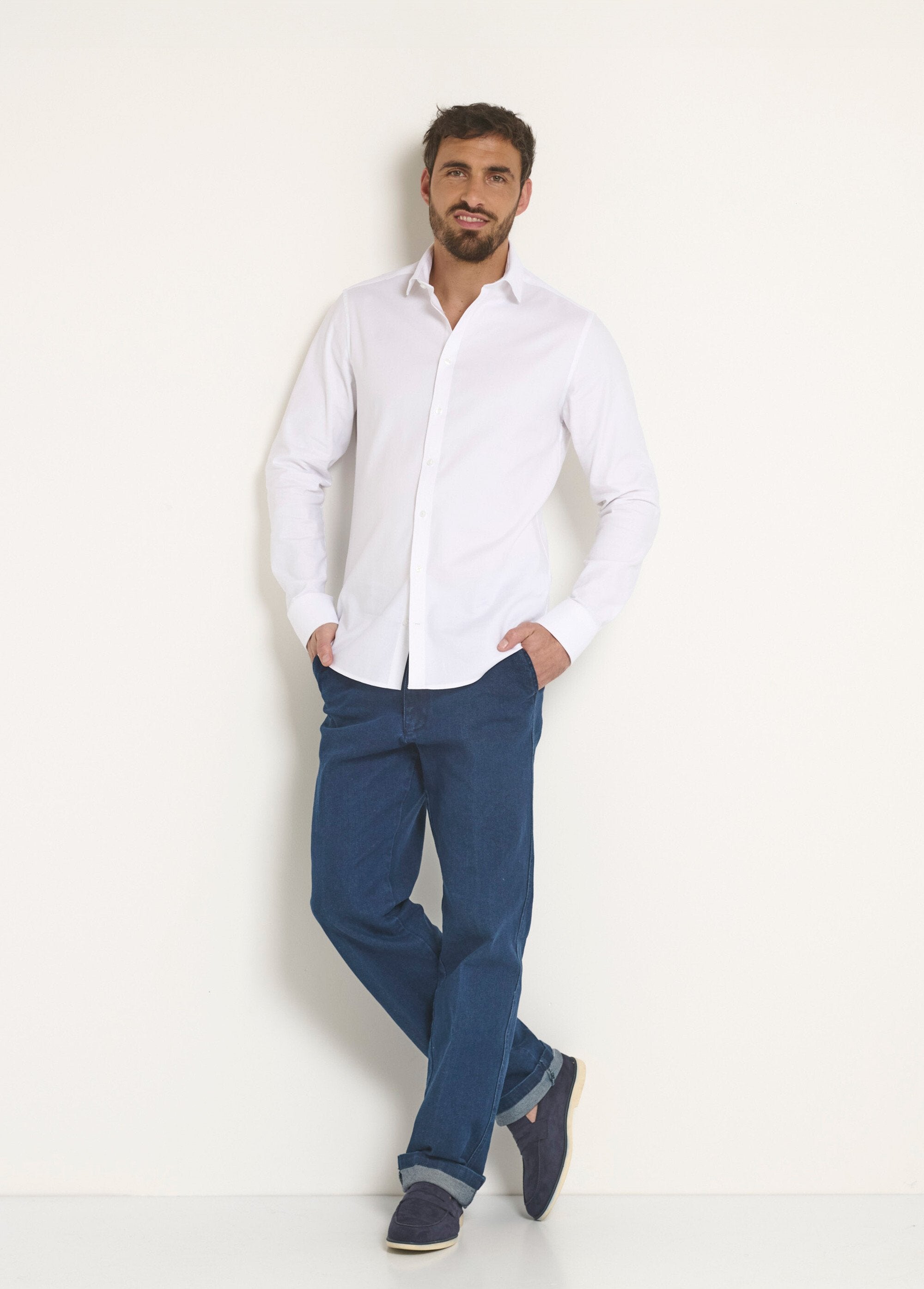 Chic,_slim-fit_stretch_shirt_White_SF1_slim