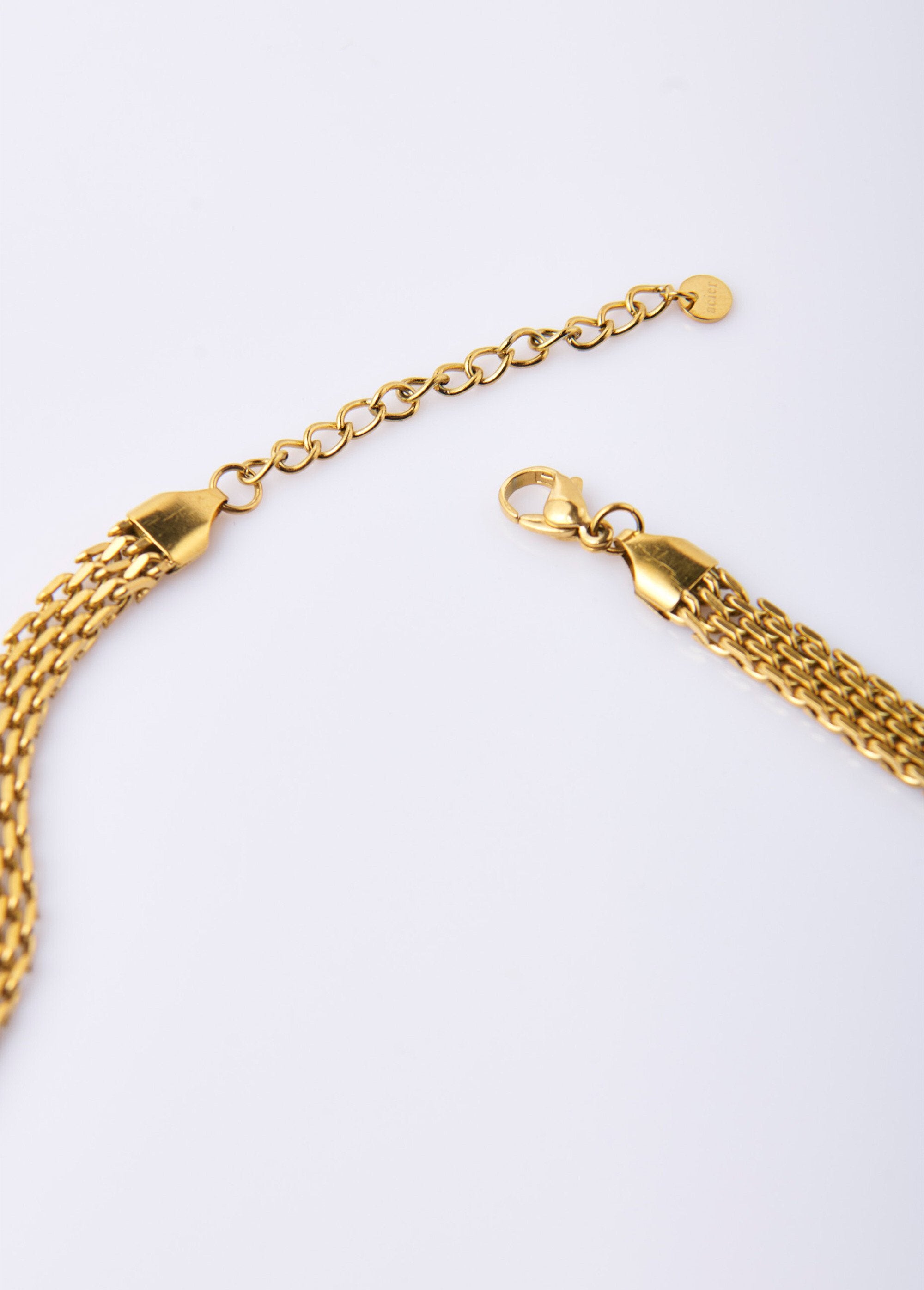 Stainless_steel_flat_mesh_necklace_Golden_DE2_slim