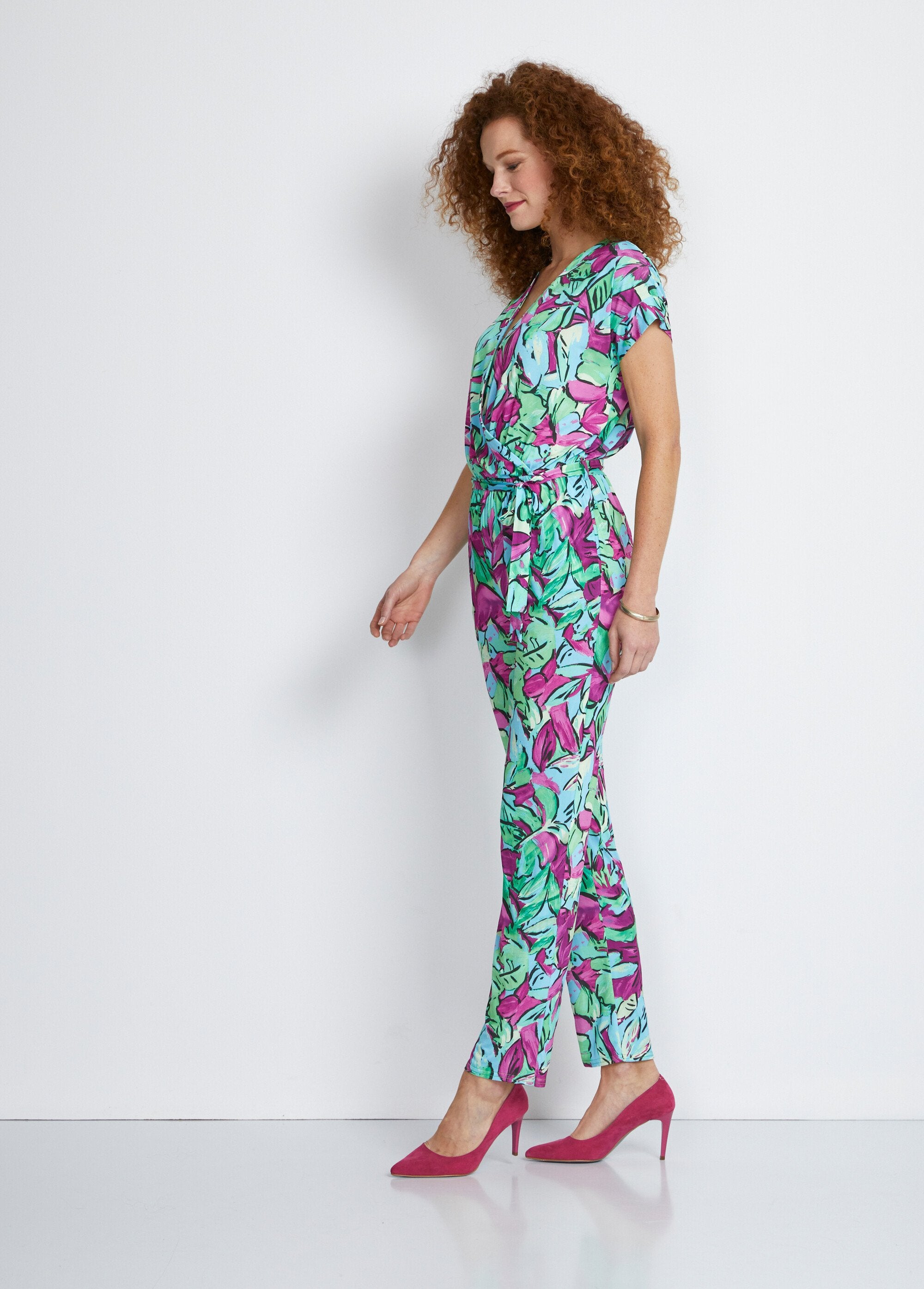 Stretch_mesh_jumpsuit_Green_and_fuchsia_DR1_slim