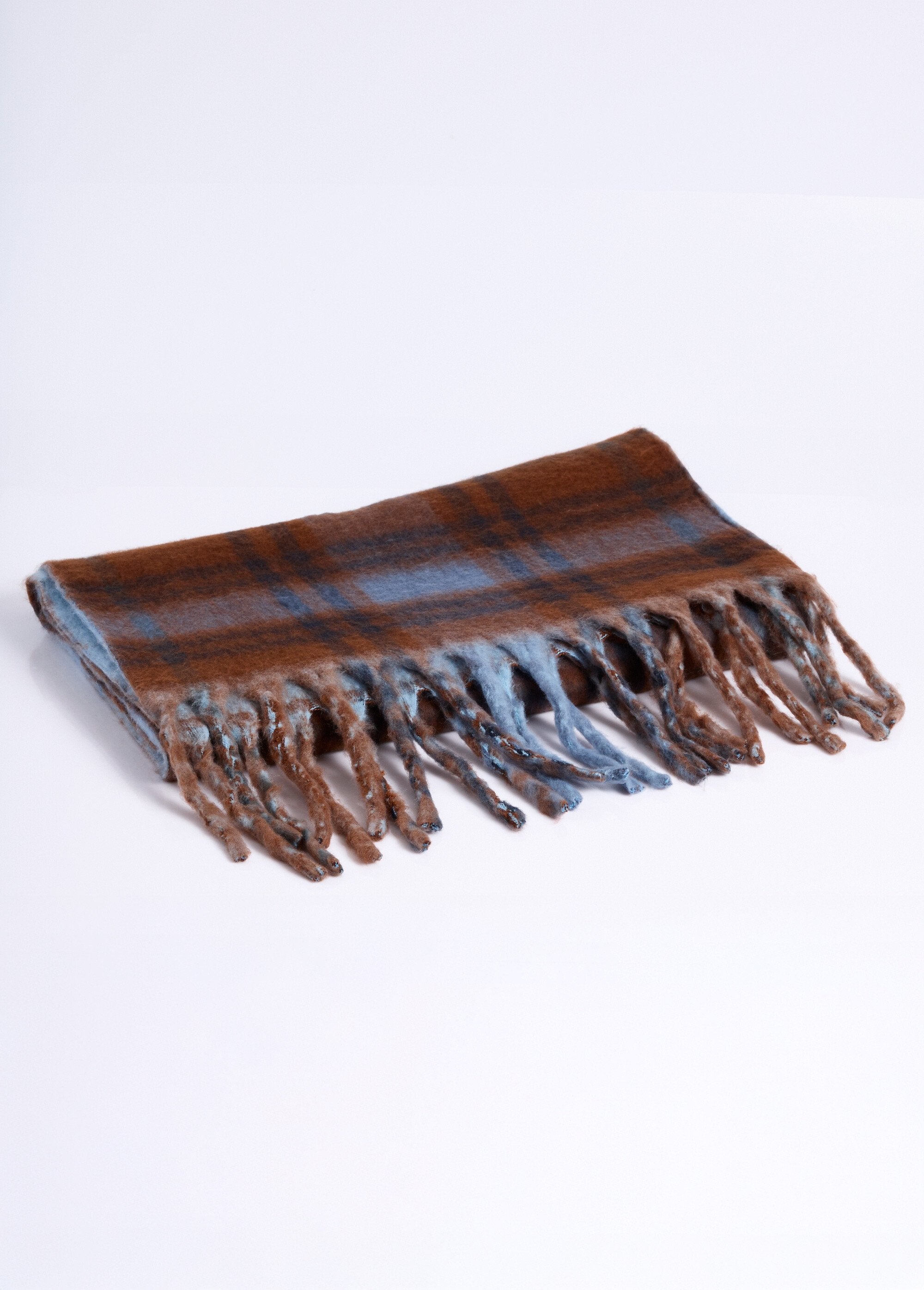 Long_two-tone_checkered/plain_scarf_Blue_stripe_FA1_slim