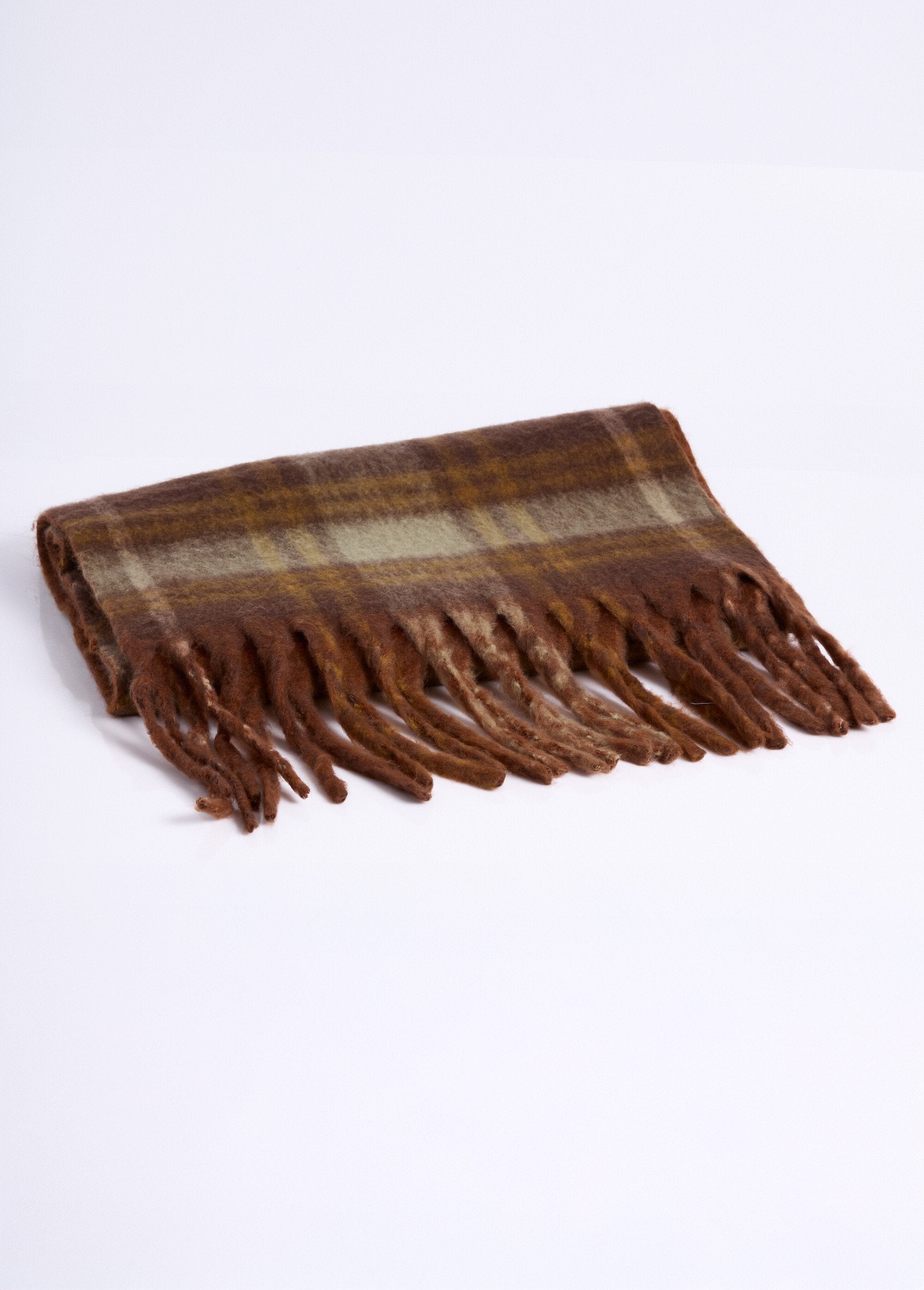 Long_two-tone_checkered/plain_scarf_Taupe_stripe_FA1_slim