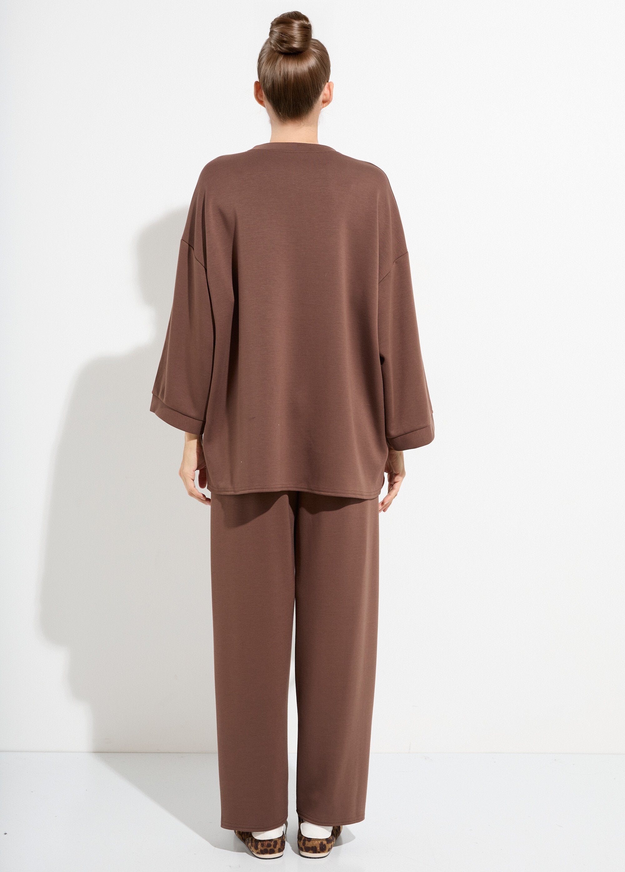 Ensemble_confort_2_pièces,_stretch_Chocolat_DO1_slim