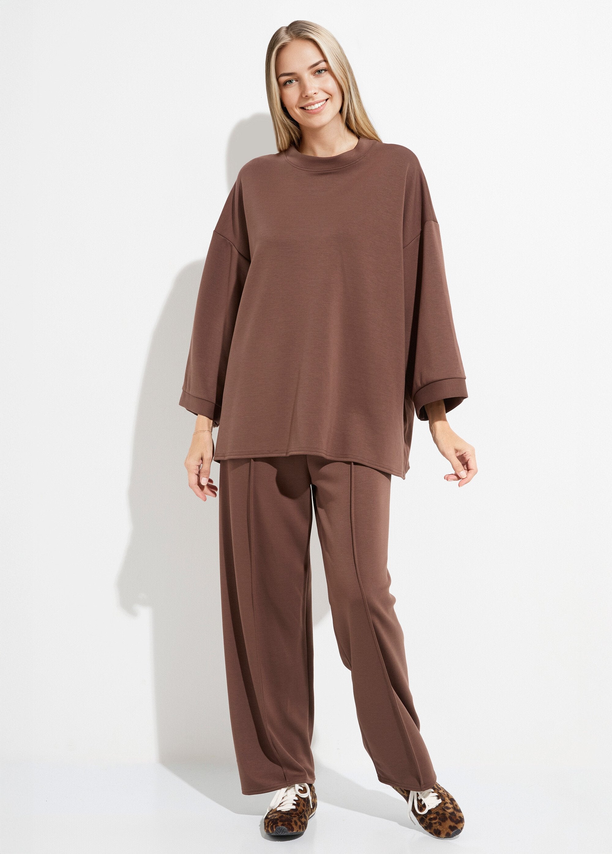 Ensemble_confort_2_pièces,_stretch_Chocolat_FA1_slim