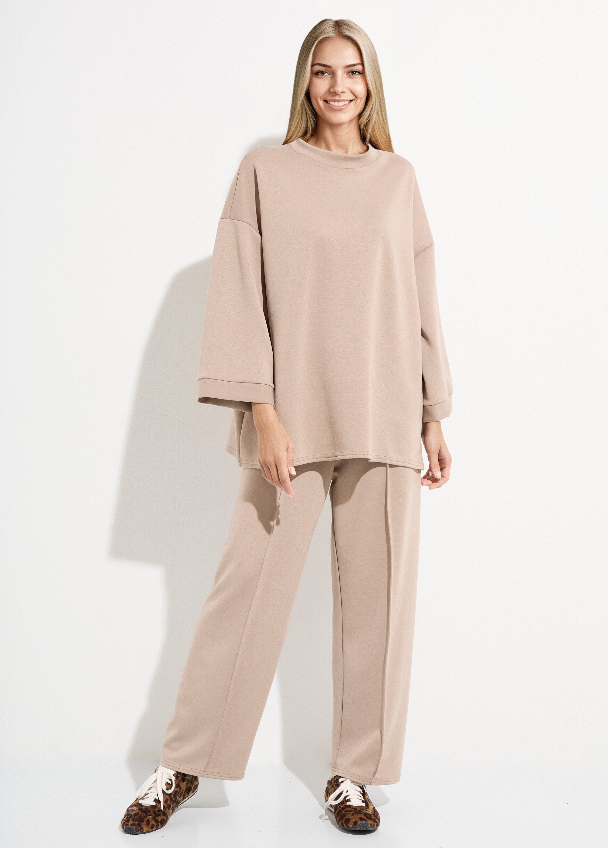 Ensemble_confort_2_pièces,_stretch_Taupe_FA1_slim