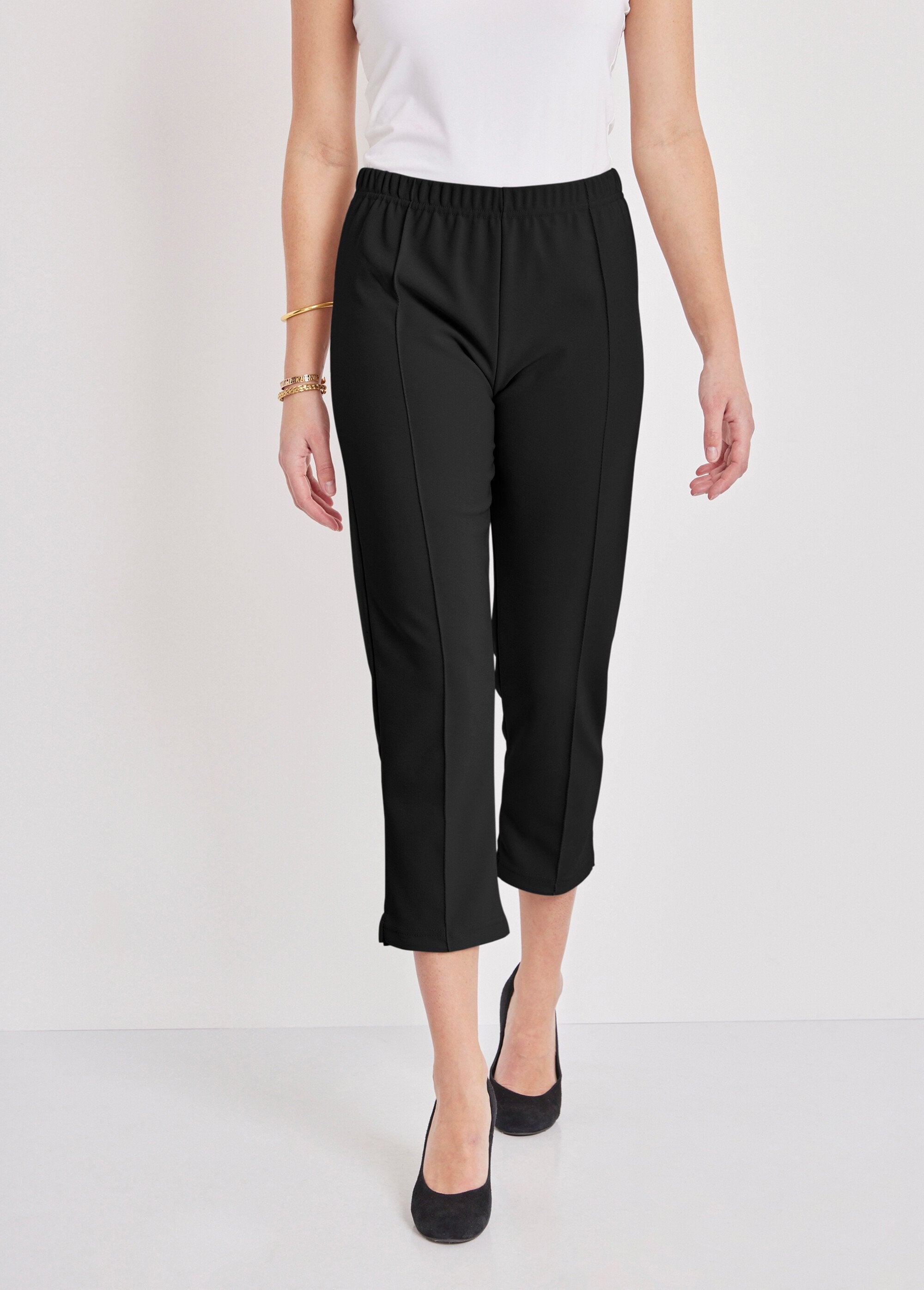 Ribbed_elasticated_waist_cropped_pants_Black_FA1_slim