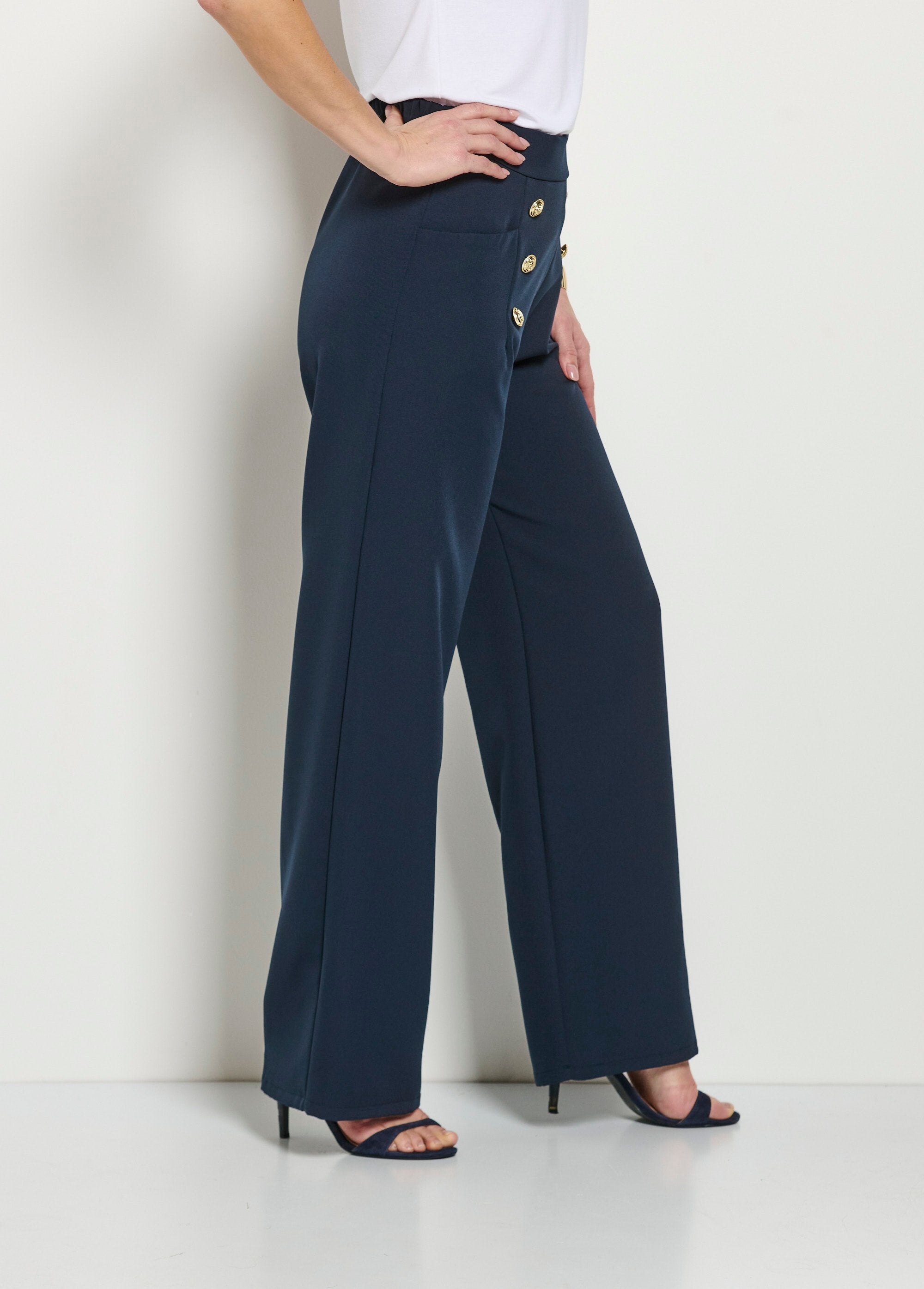 Pantalon_effet_pont_ceinture_élastiquée_dos_Marine_DR1_slim