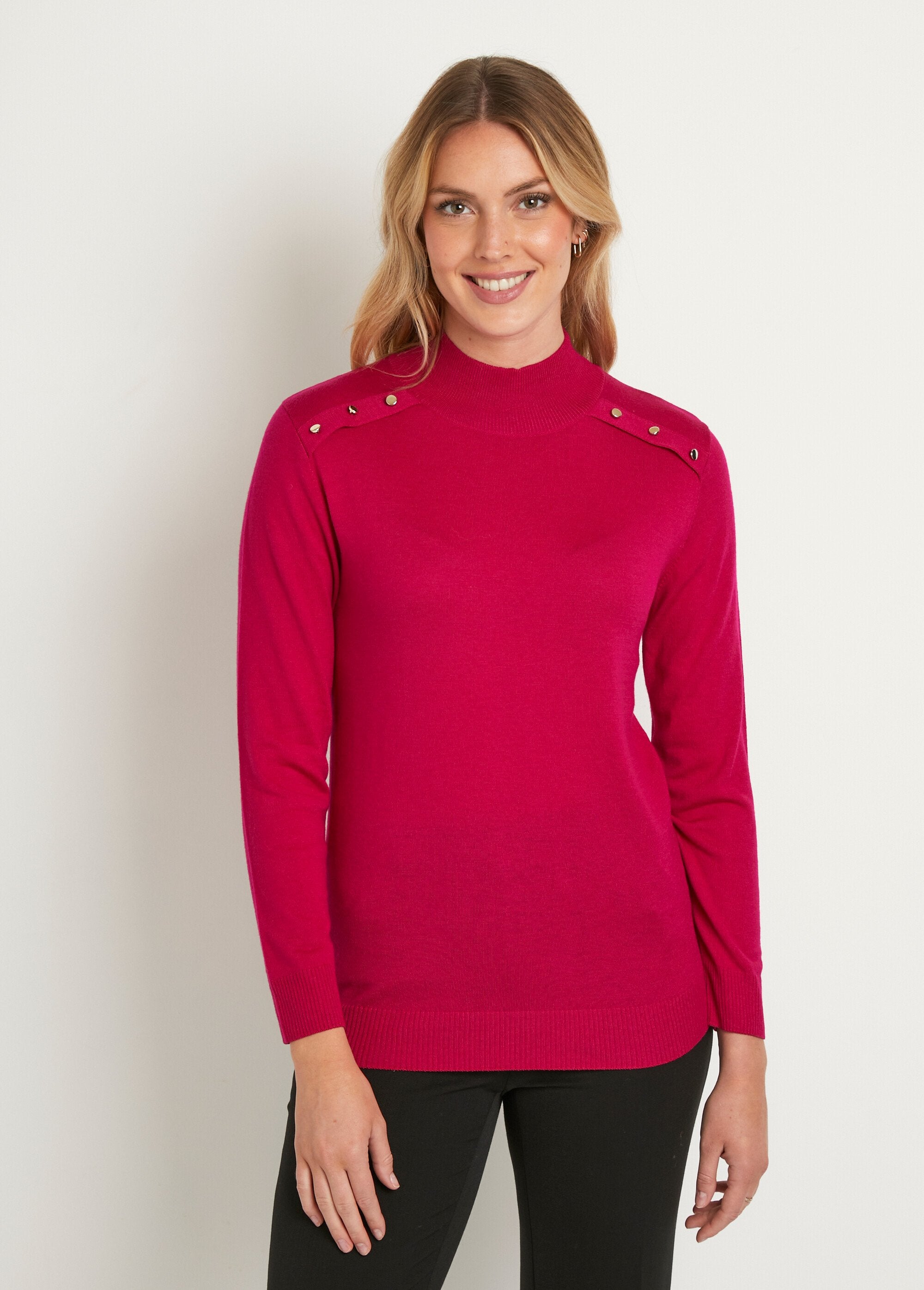 Fine_plain_jersey_high_neck_sweater_with_merino_wool_Cassis_FA1_slim