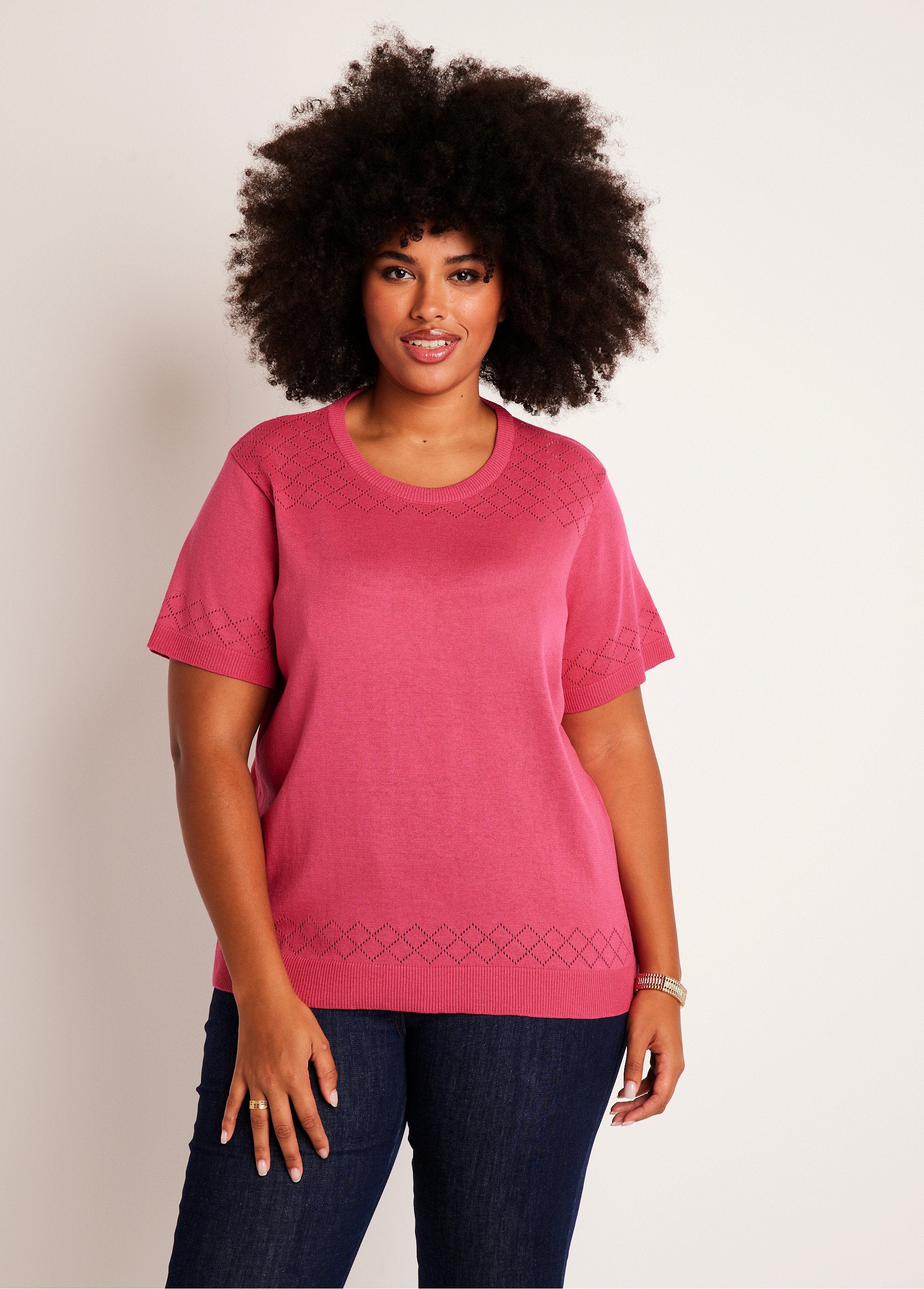 Thin_short-sleeved_openwork_sweater_Pink_FA1_curvy