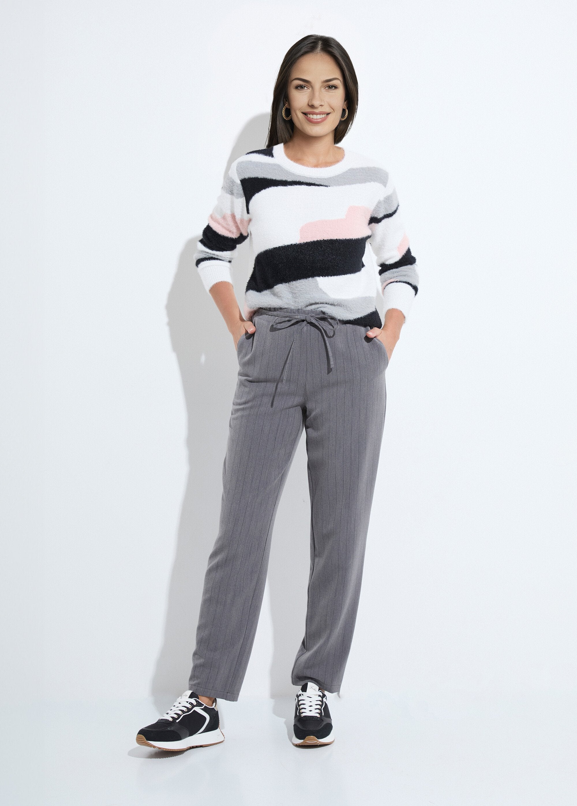 Graphic_jacquard_sweater_with_a_fuzzy_knit_and_round_neck_Ecru_and_pink_SF1_slim