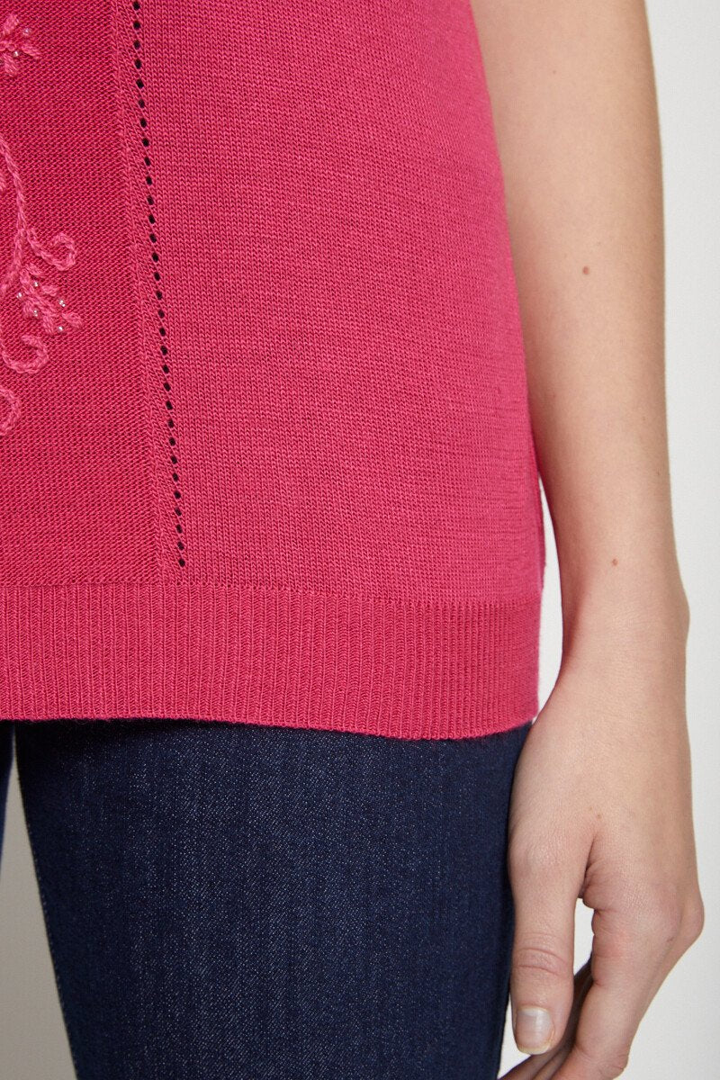 Embroidered_short-sleeved_sweater_Cassis_DE2_slim