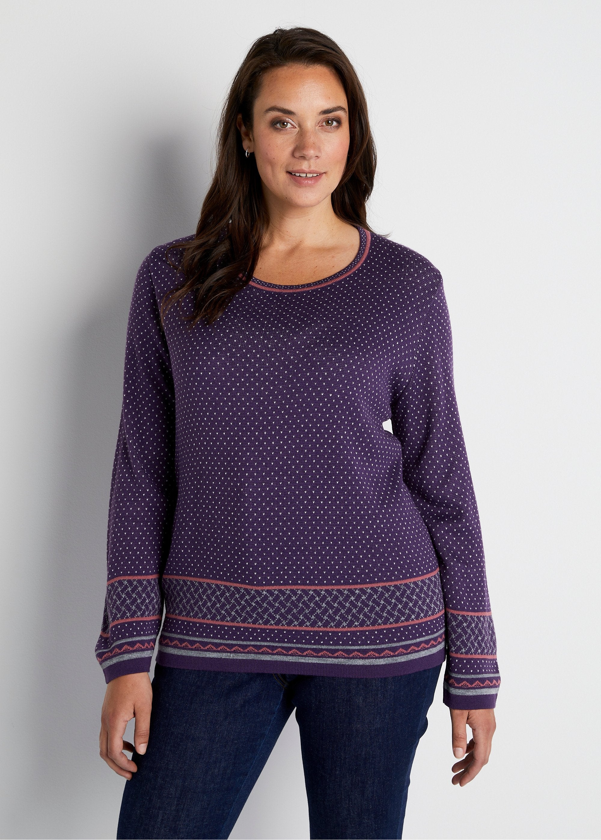 Round_neck_jacquard_tunic_sweater_Plum_FA1_curvy