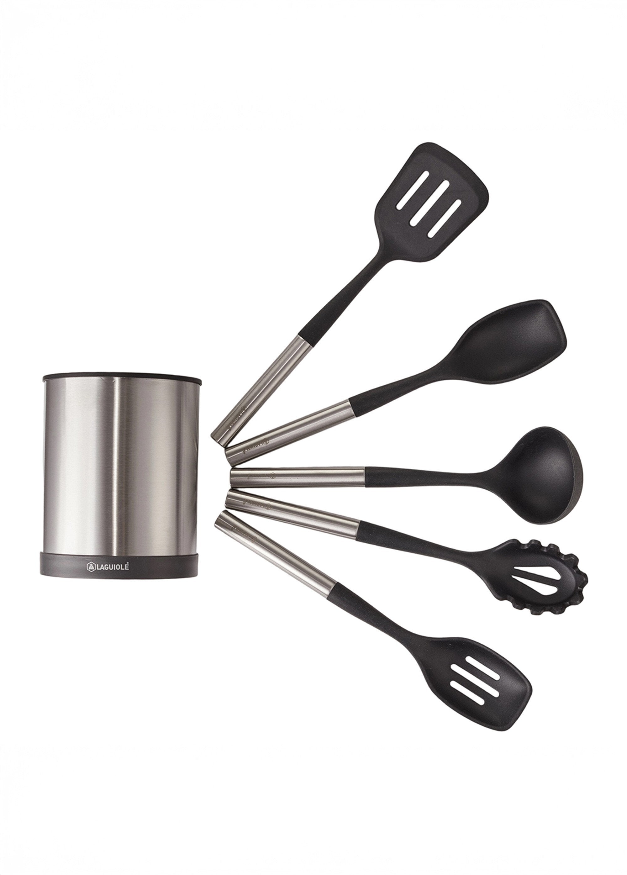 Set_of_5_silicone_utensils_+_stainless_steel_pot_Gray_and_black_DE1_slim