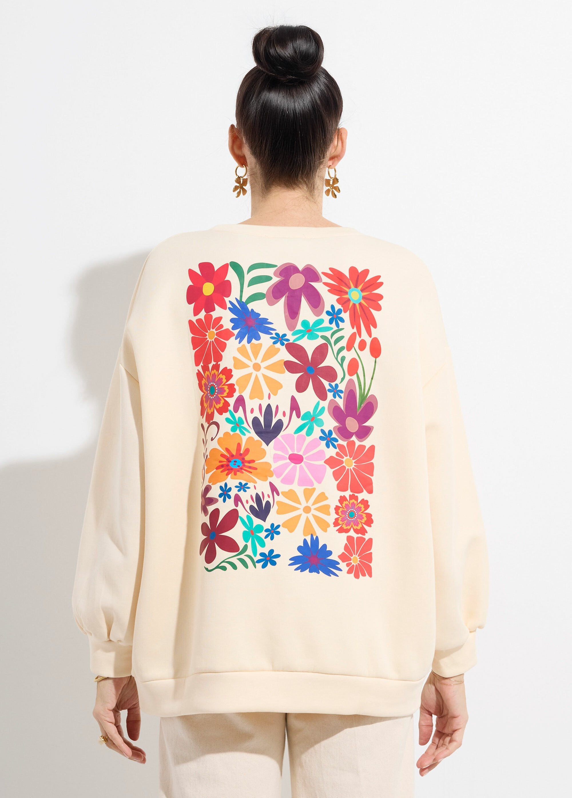 Thick_crew_neck_sweatshirt_with_floral_print_Ecru_print_DO1_slim