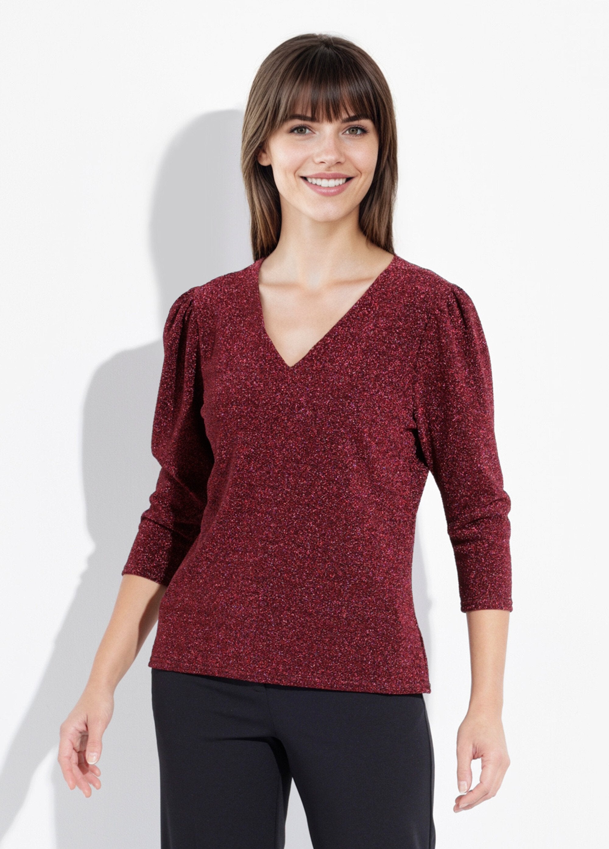 Chic_metallic_knit_tunic_with_a_V-neck_Bordeaux_FA1_slim
