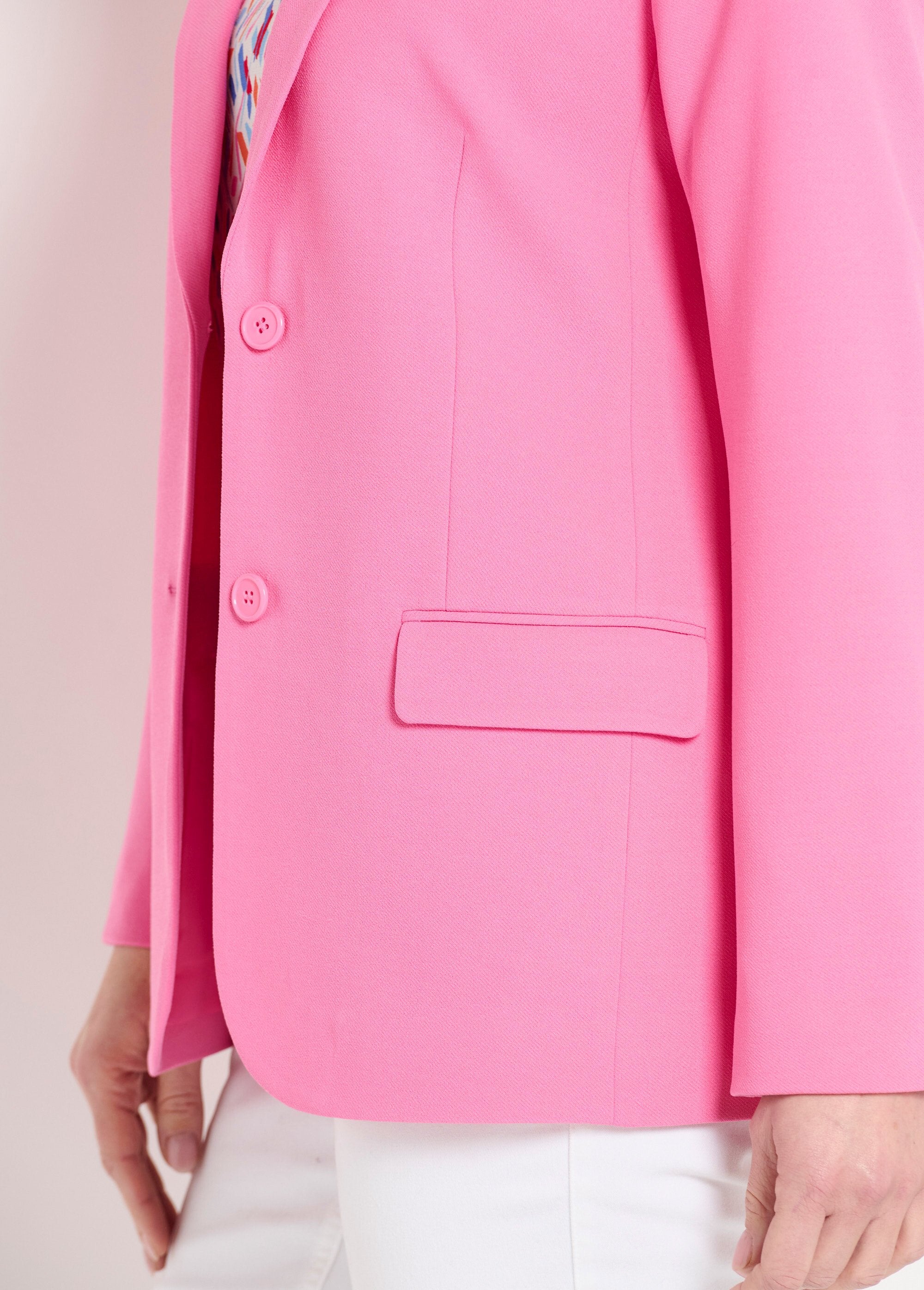 Straight_cut_plain_knit_blazer_jacket_Pink_DE2_curvy