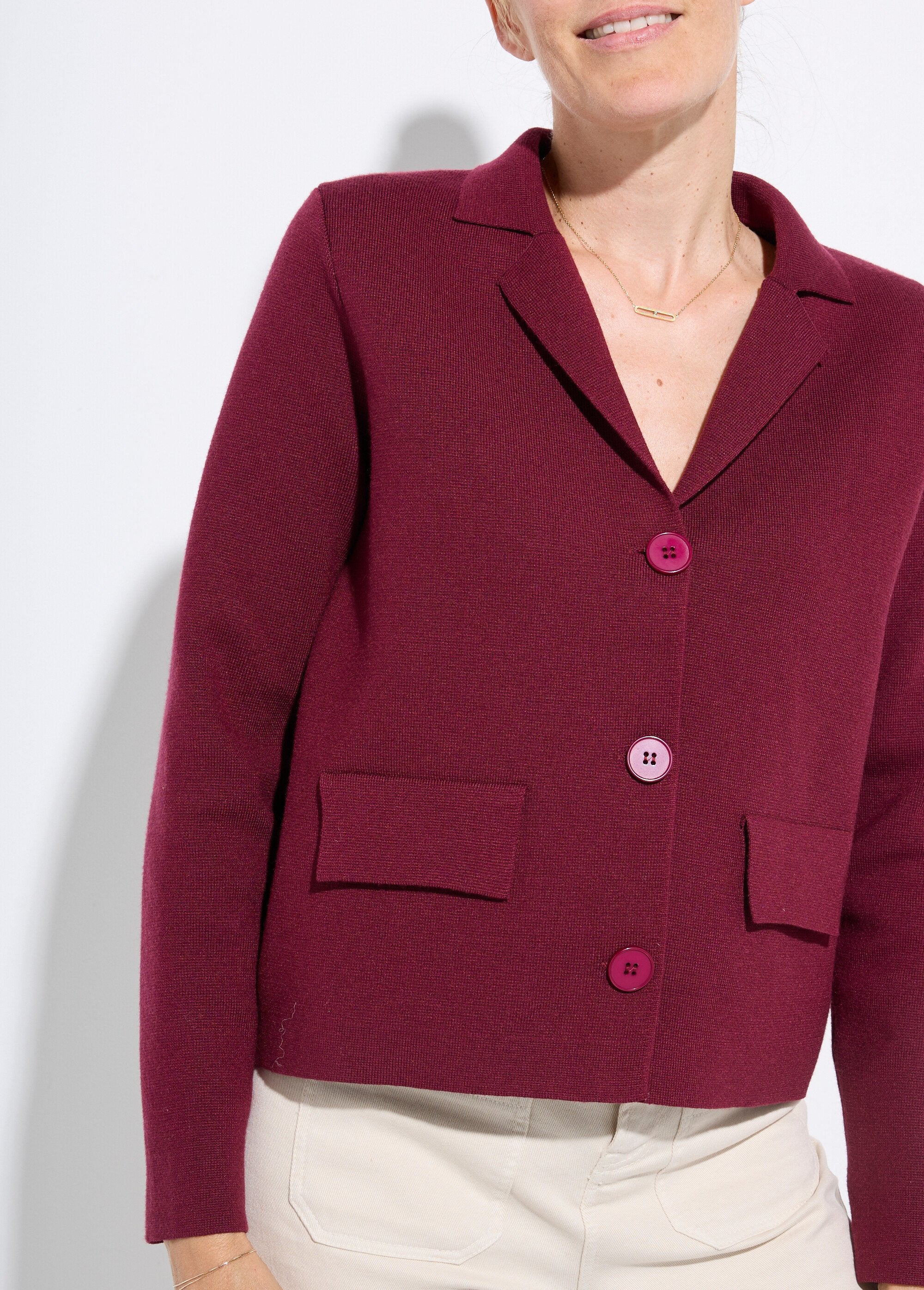 Short_plain_jacquard_jacket_with_tailored_collar_Bordeaux_DE1_slim