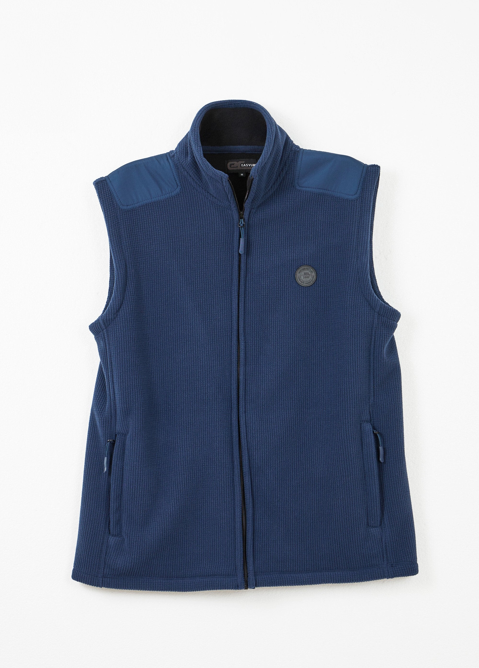 Veste_polaire_sans_manches_col_montant_Marine_AP1_slim